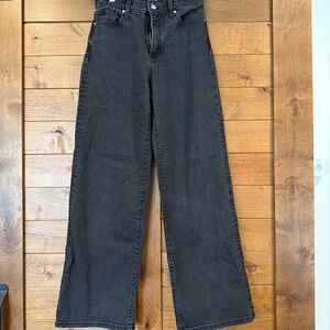 Banana Republic Black Wide-Leg Jeans